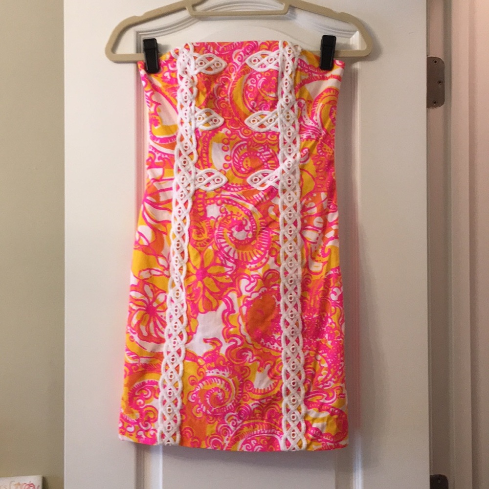 Lilly Pulitzer strapless dress